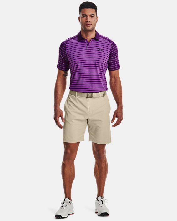 Men's UA Iso-Chill Mix Stripe Polo, Purple, pdpMainDesktop image number 2